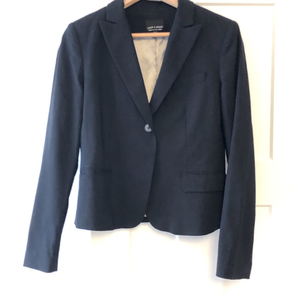 Navy Wool Blazer